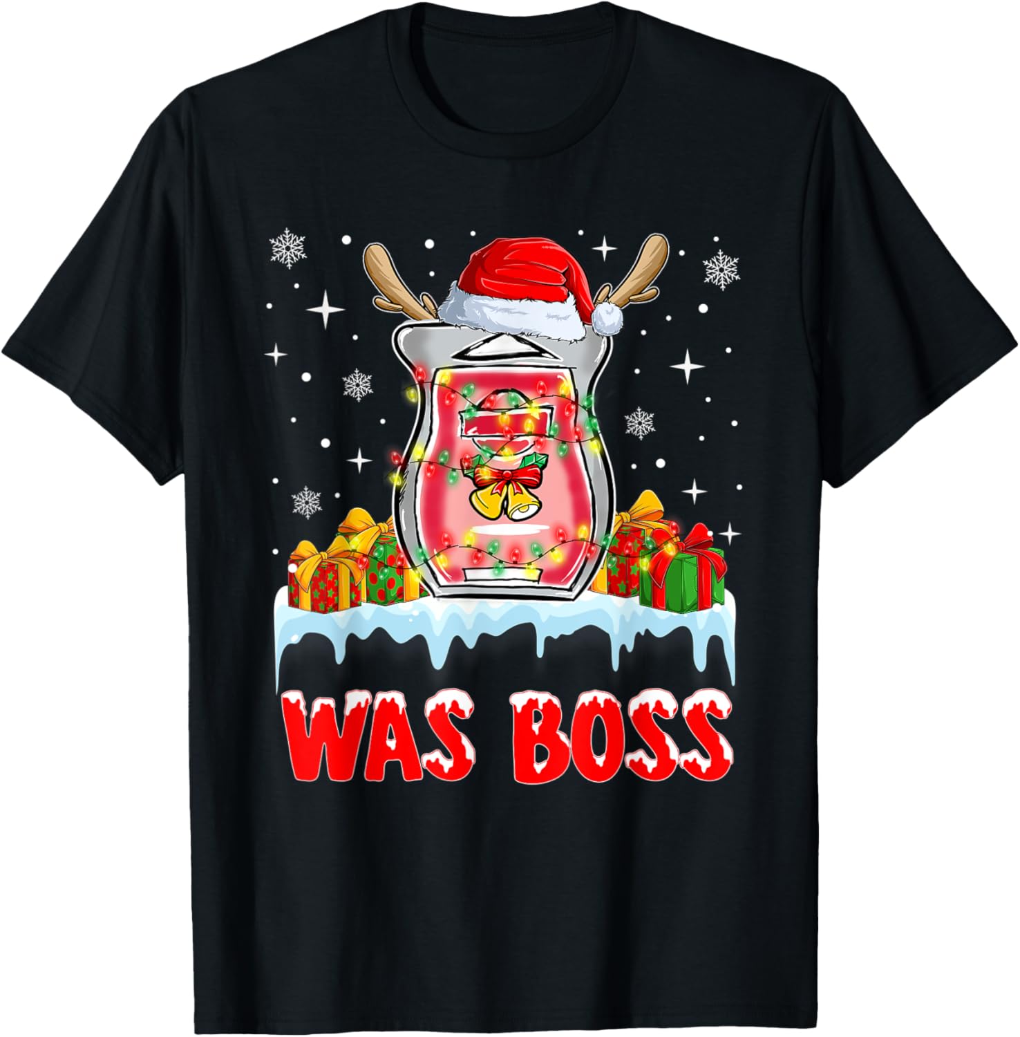 rjMY Wax Boss Christmas Lights Merry Xmas Waxing Lover Noel
