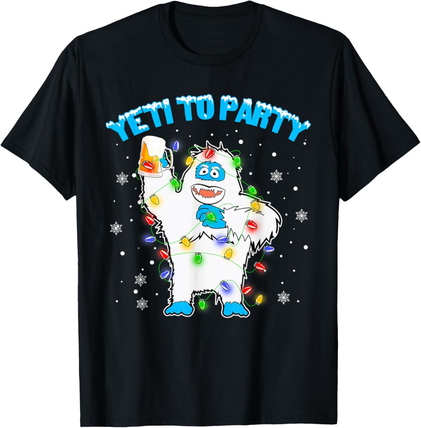 Yeti To Party Shirt Funny Bigfoot Beer Drinking Xmas 2021
