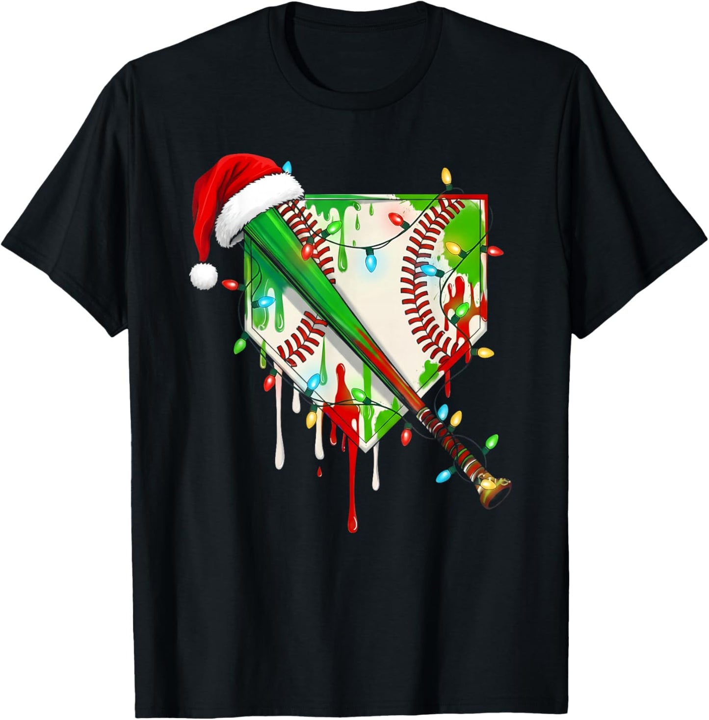 Santa Sports Ice Baseball Christmas Xmas Pajama Kid Men Boys