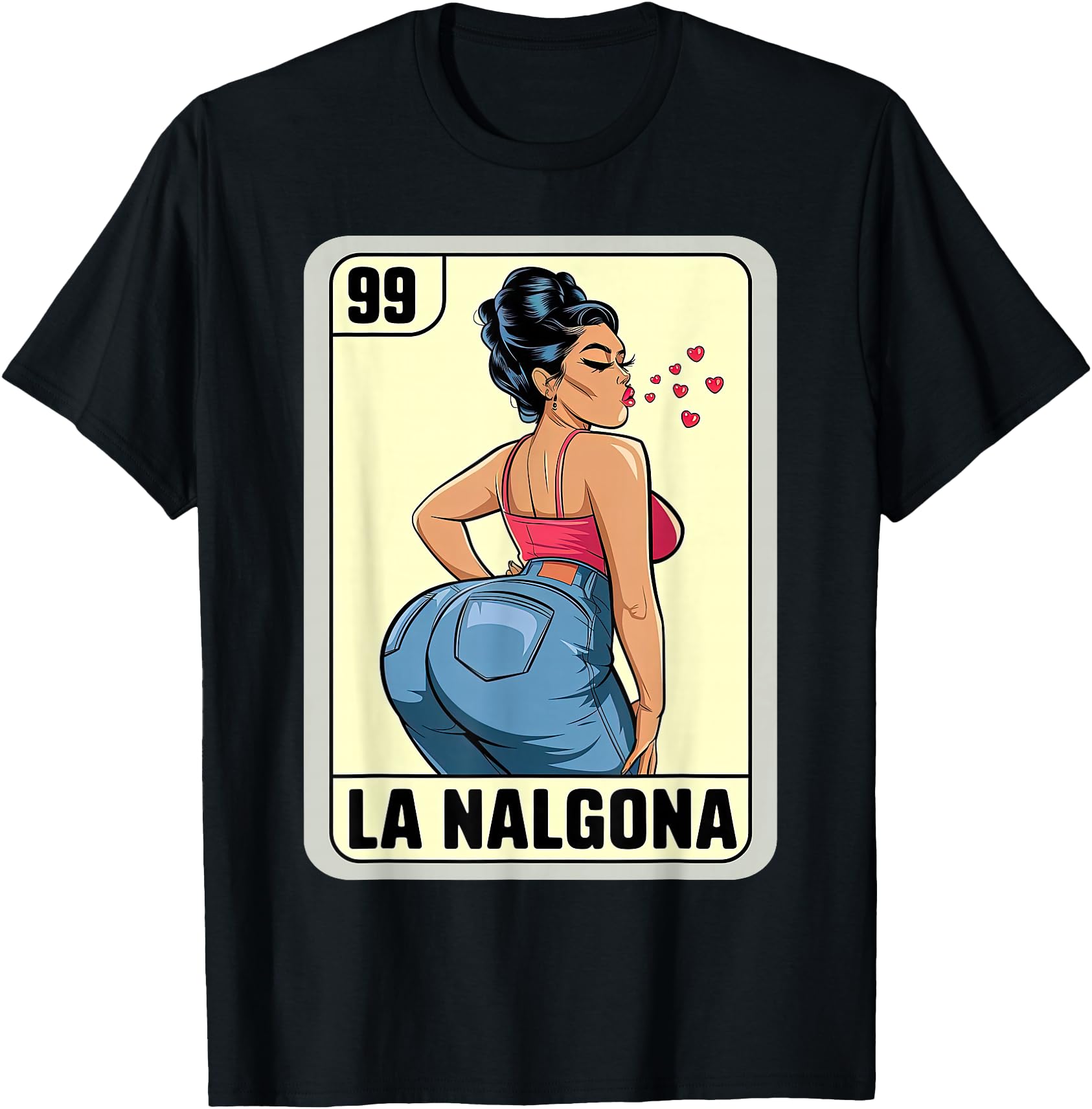 La Nalgona Card Mexican Lottery Card - La Chingona