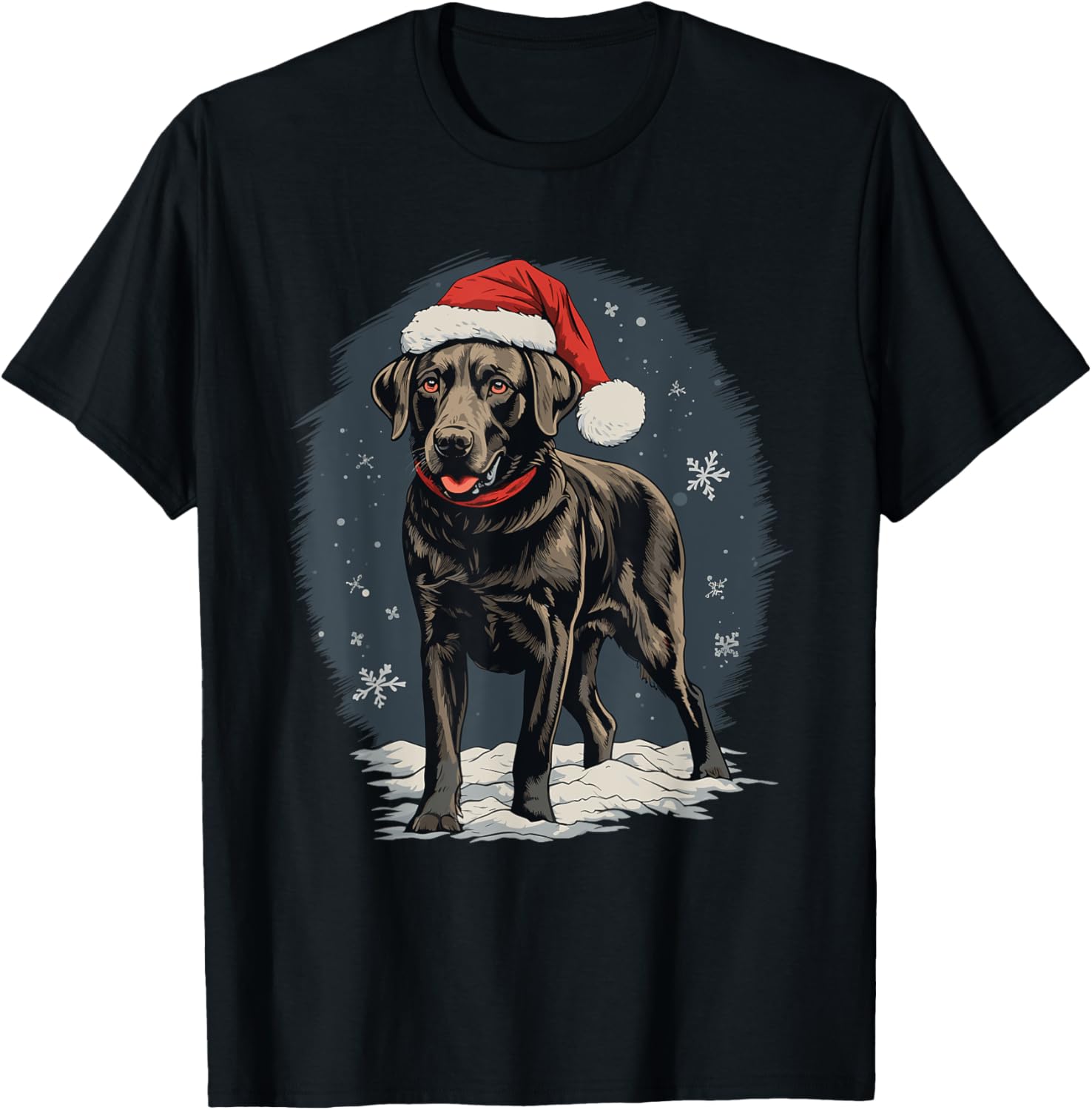 Black Labrador Christmas Santa Hat Xmas Pajama