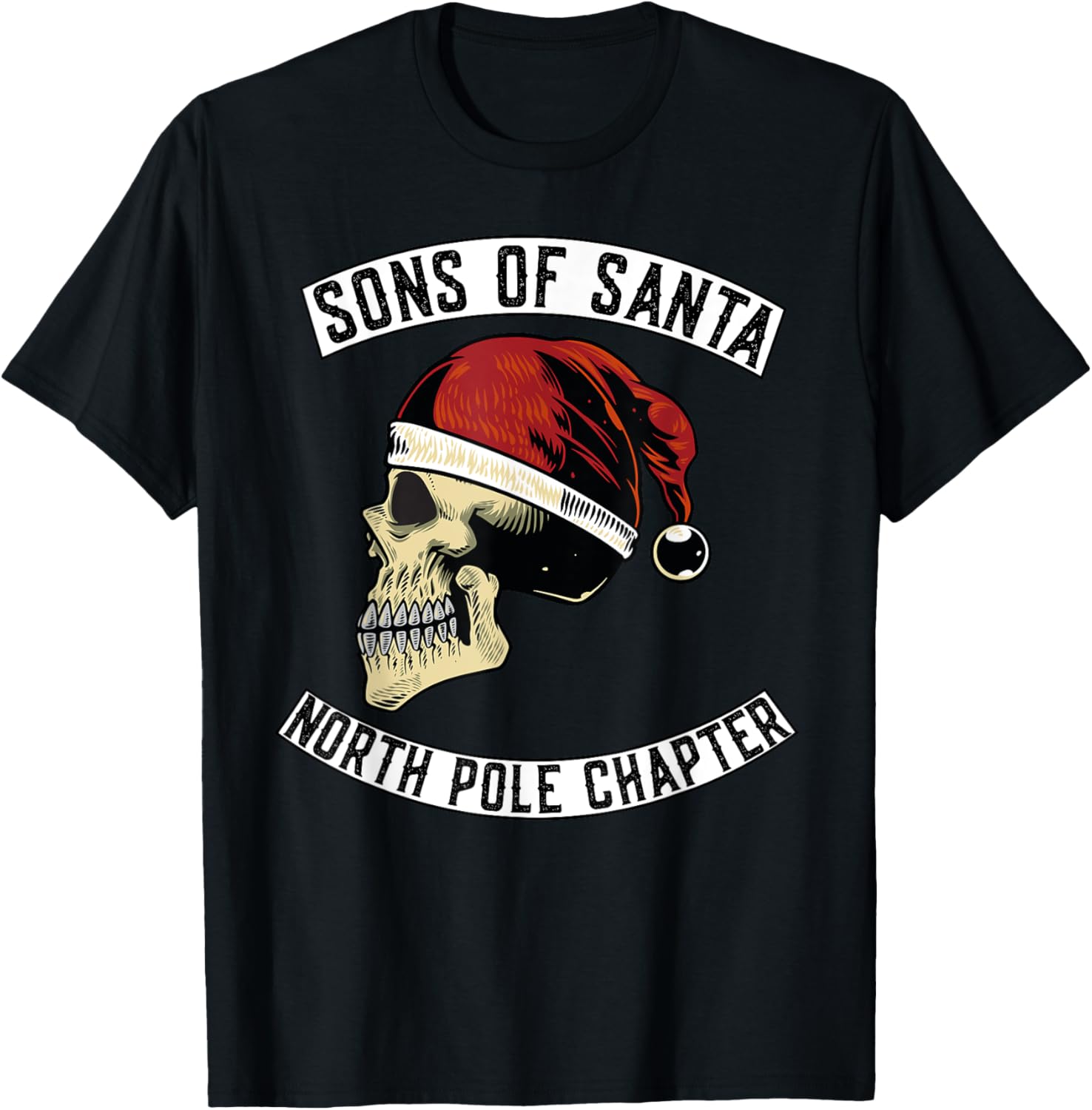 Sons Of Santa Merry Christmas Rocker Xmas Skeleton