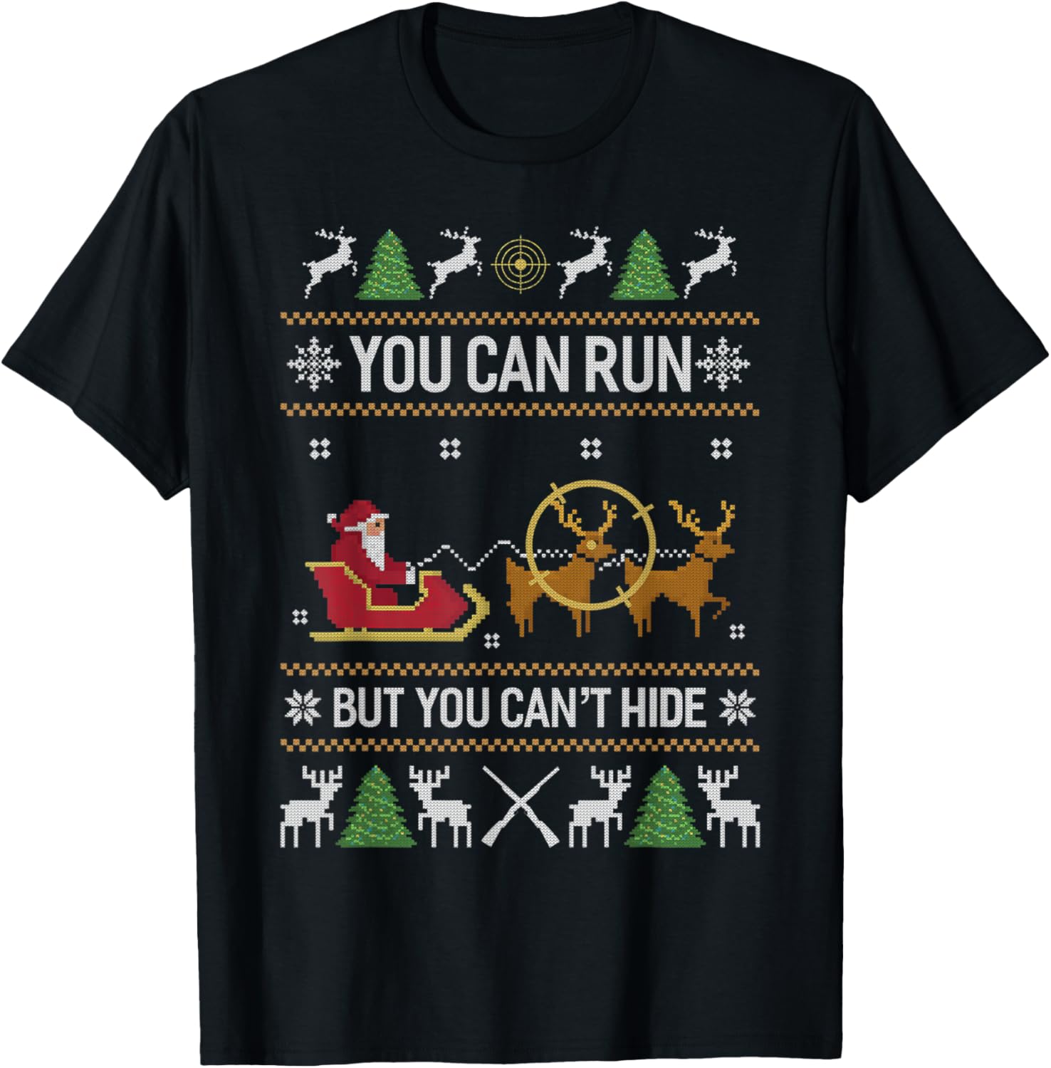 Deer Hunting Santa Hunter Ugly Christmas Sweater Xmas Gifts