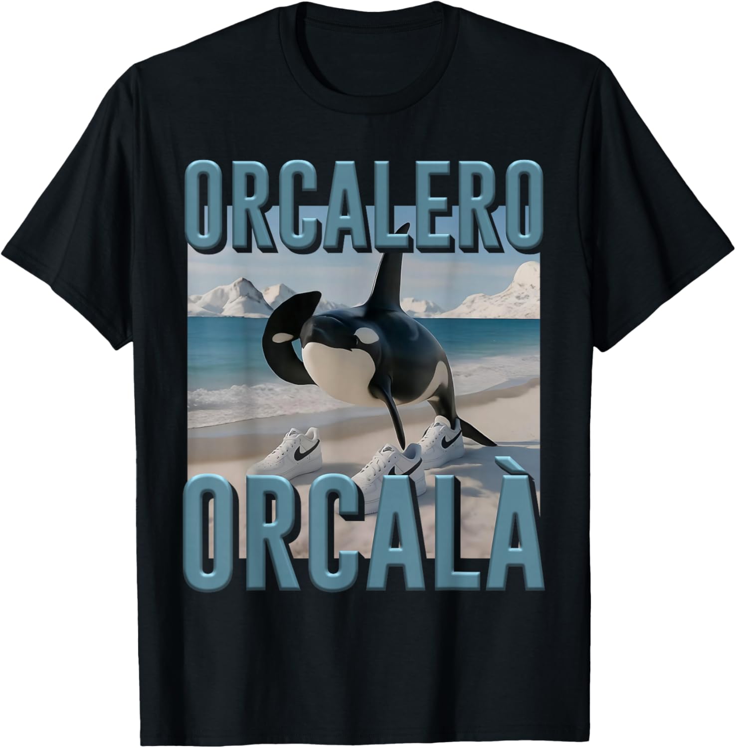 Funny AI Generated Monster Trendy Orcalero Orcala Orca T-Shirt