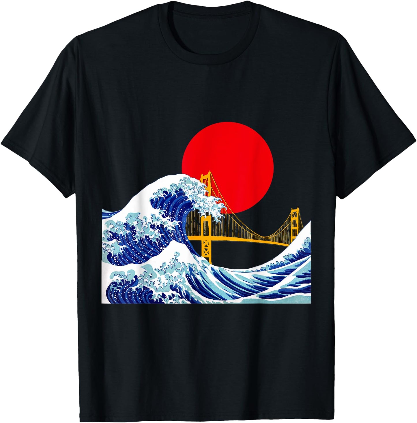 Golden Gate Bridge and the Great Wave San Francisco Japanese