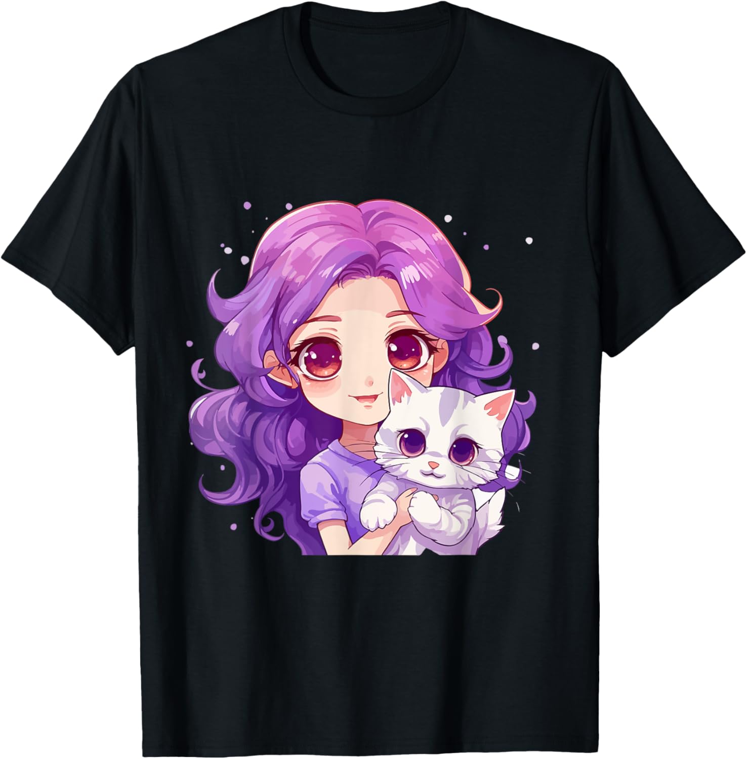 Anime and Cats Lover for Teen Manga kawaii Graphic Otaku