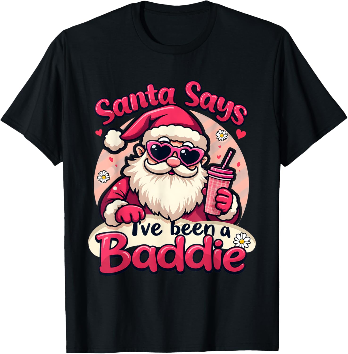 Groovy Santa Says I've Been A Baddie Santa Matching Xmas