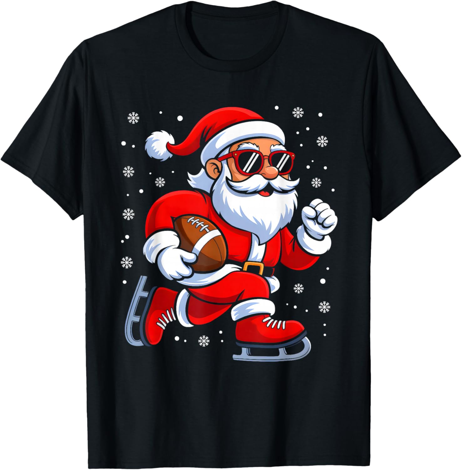 Christmas Santa Claus Football Player Xmas Boys Men Sport