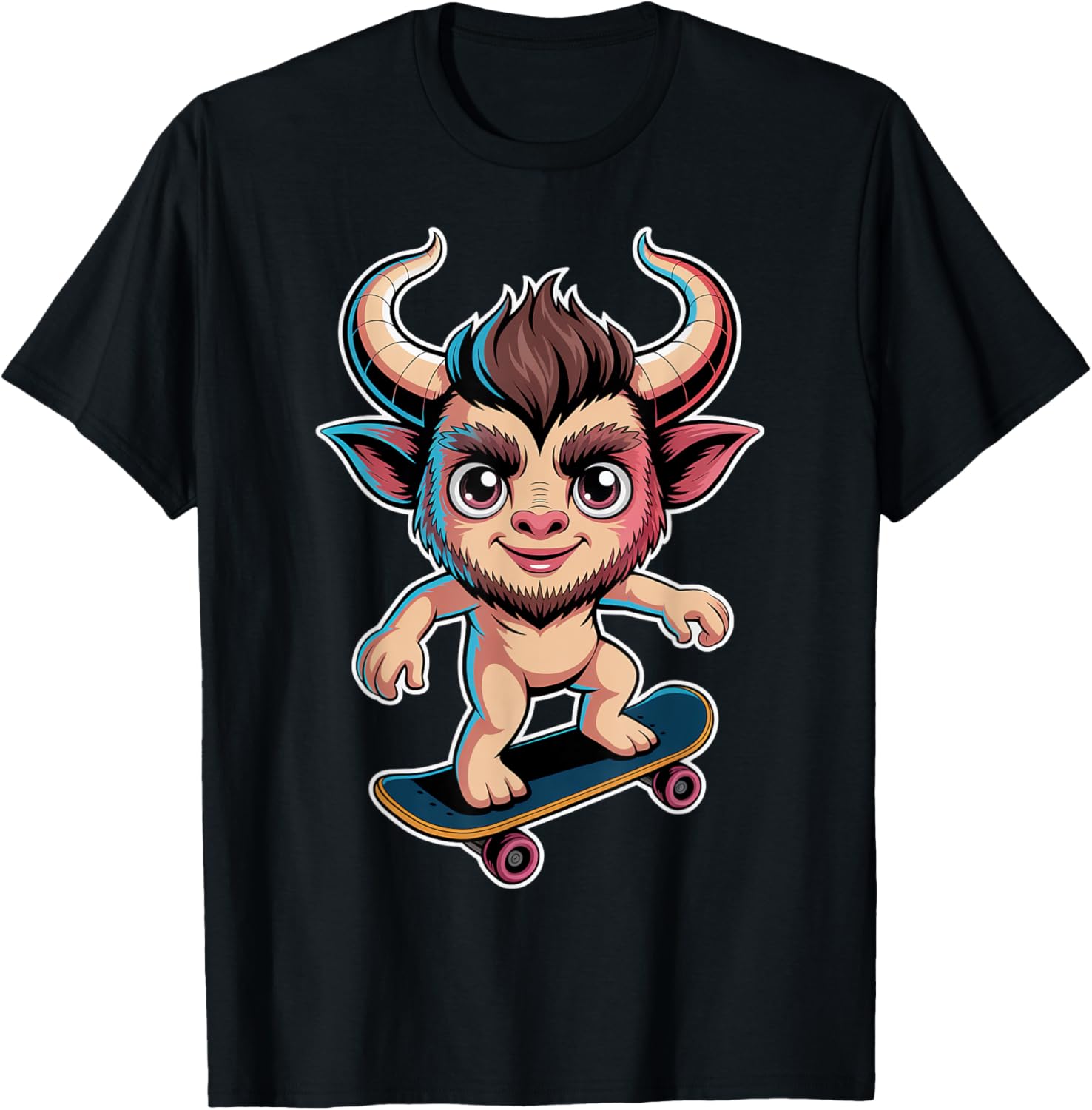 Chibi Satyr Skateboard Figure