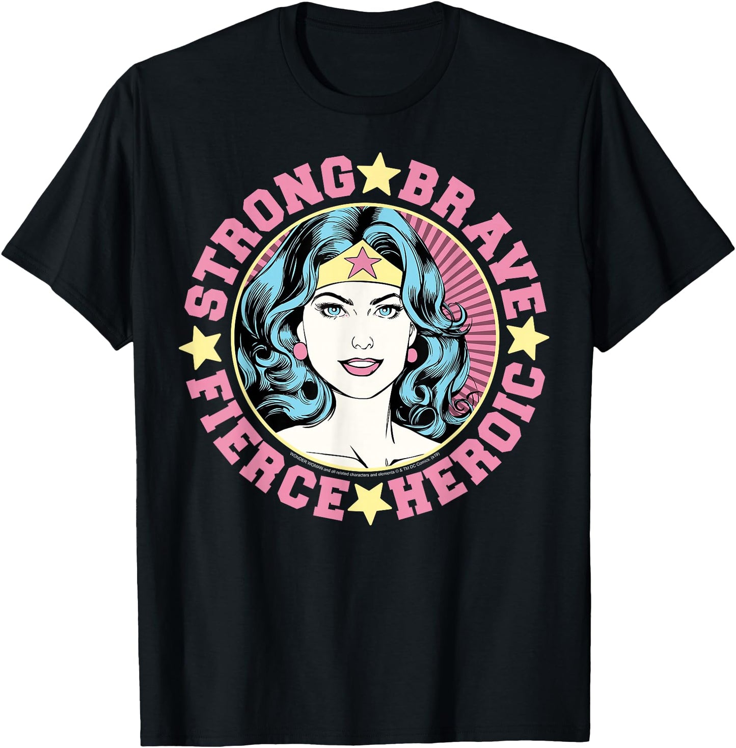 DC Comics Wonder Woman Strong Brave Vintage Wrap Around