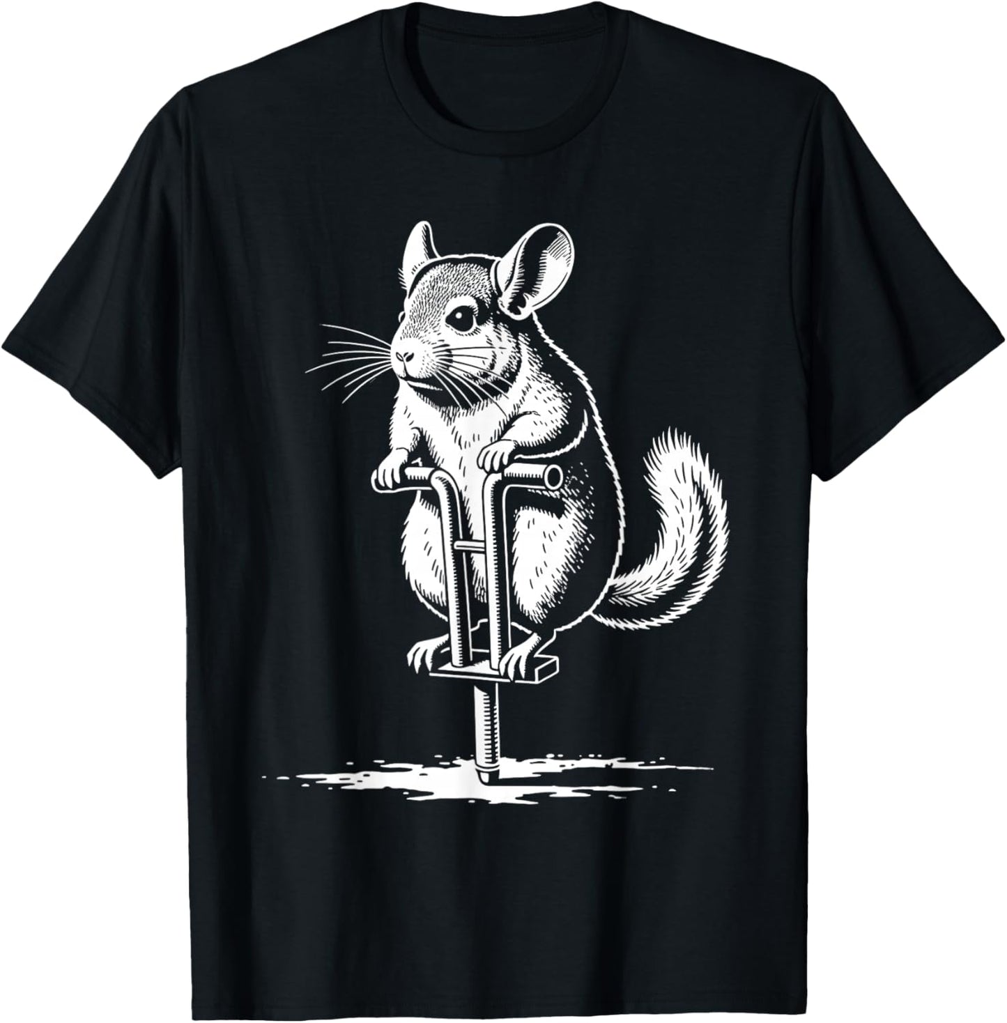 Chinchilla on pogo Stick