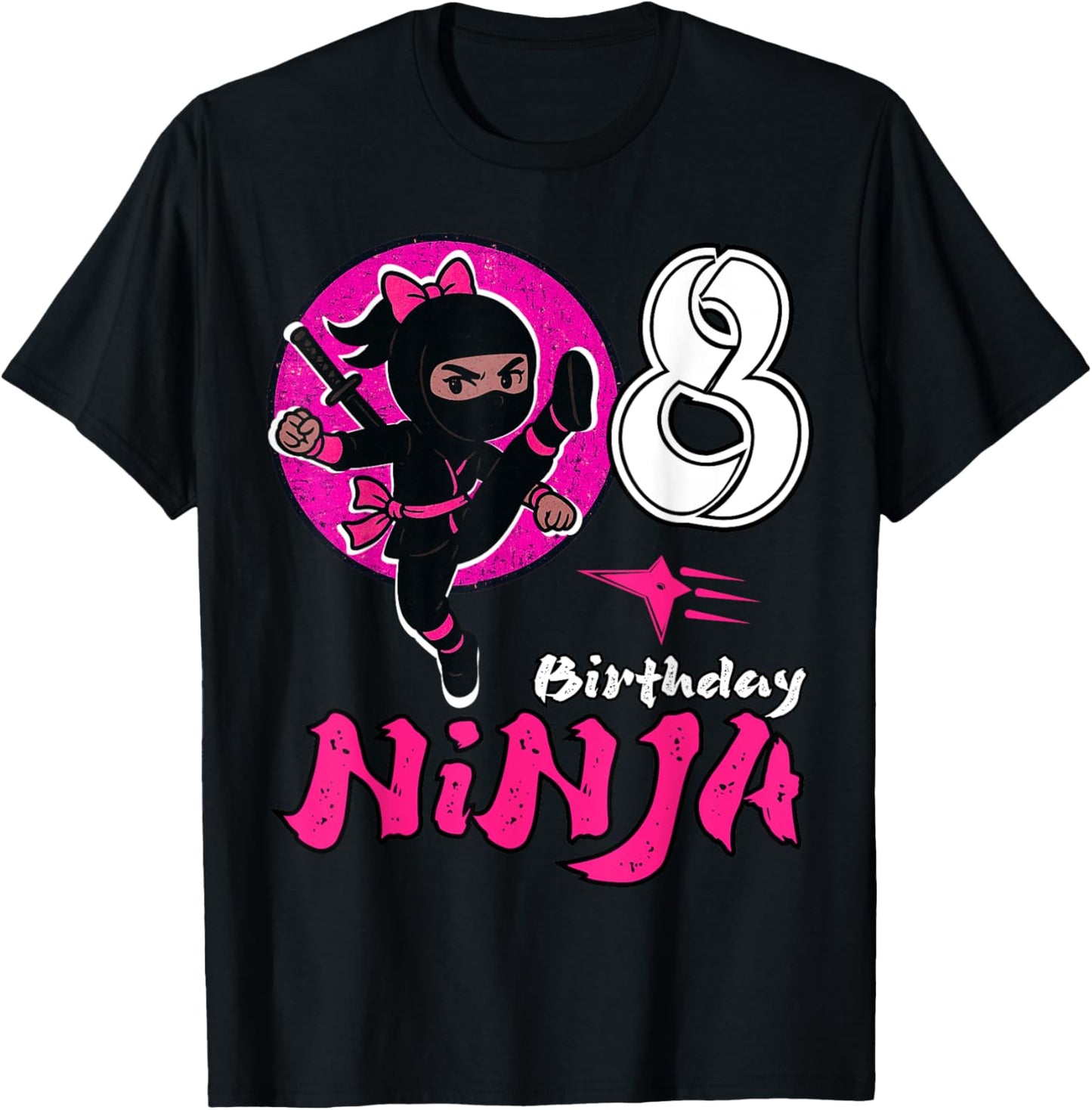 Birthday Ninja 8 Year Old Girl Funny Girl Ninja Birthday