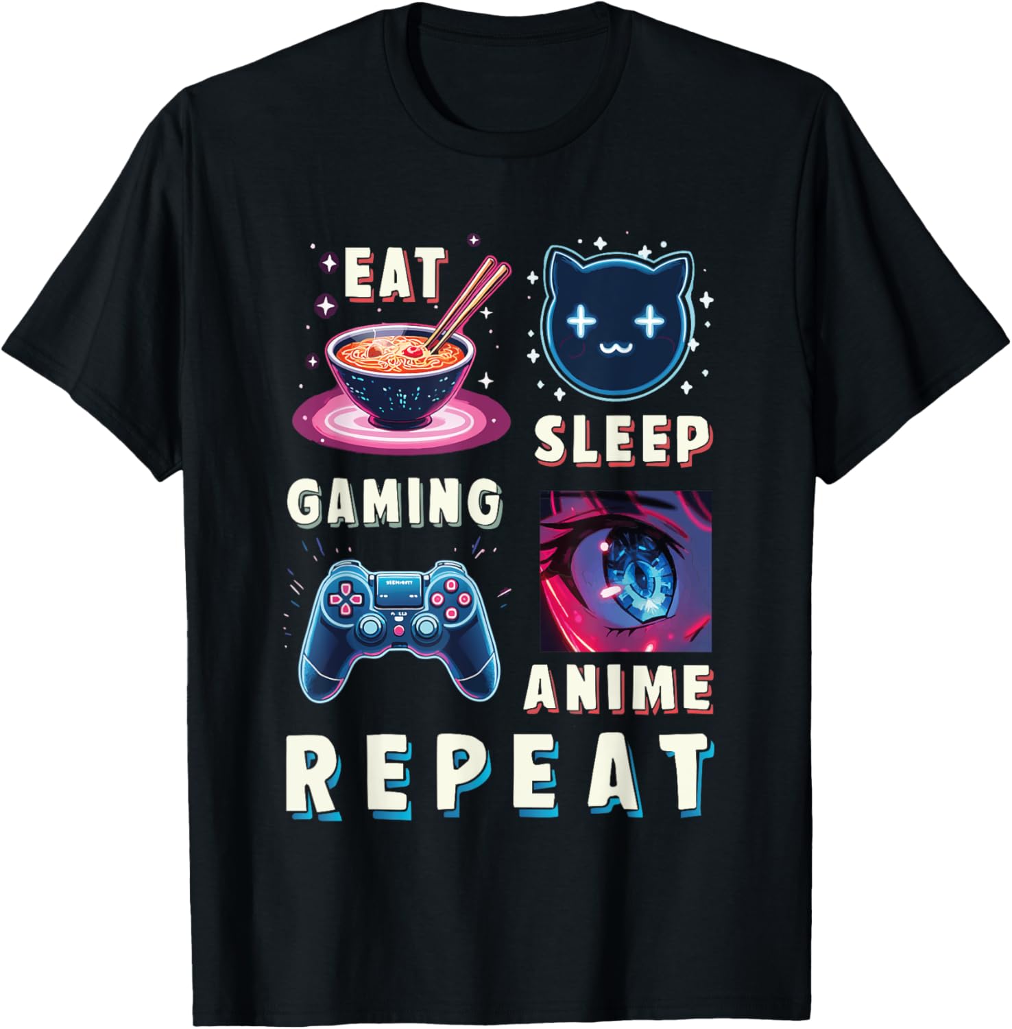Anime Japanese Funny Graphic Tees Kawaii Anime Gifts