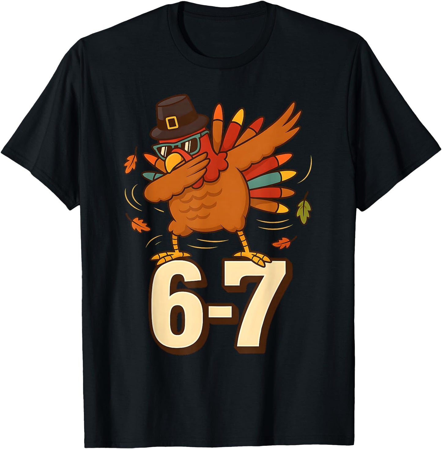 Funny 67 Thanksgiving Turkey Dabbing Six Seven Meme Boys