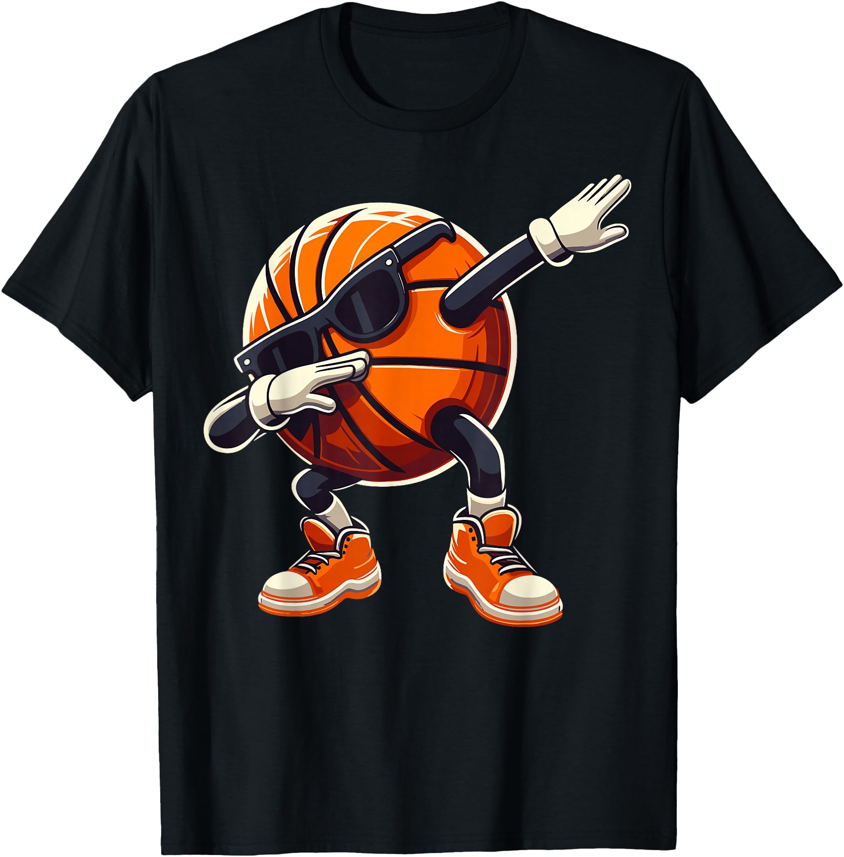 Dabbing Basketball Ball with Sunglasses Funny Basketball