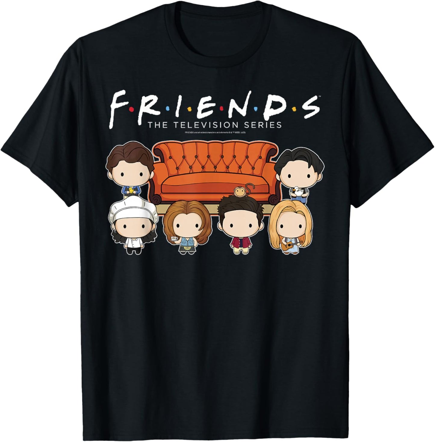 Friends Chibi Characters Central Perk Coffee Shop Group Shot