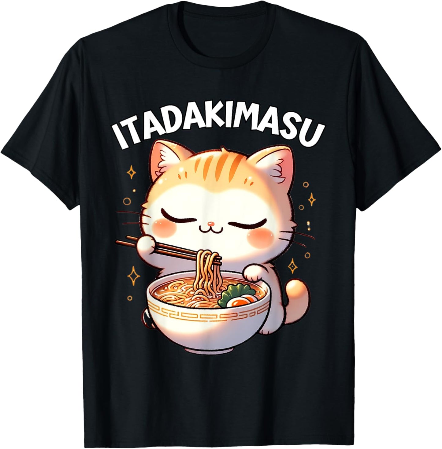Ramen Cat Kawaii Anime Cat Ramen Lover Itadakimasu
