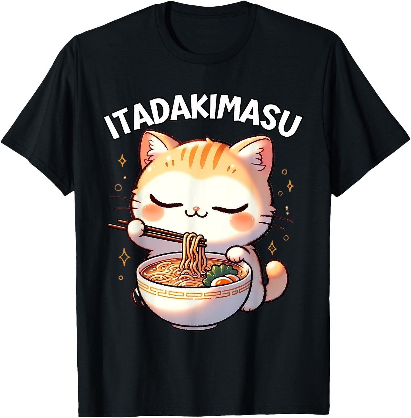 Ramen Cat Kawaii Anime Cat Ramen Lover Itadakimasu