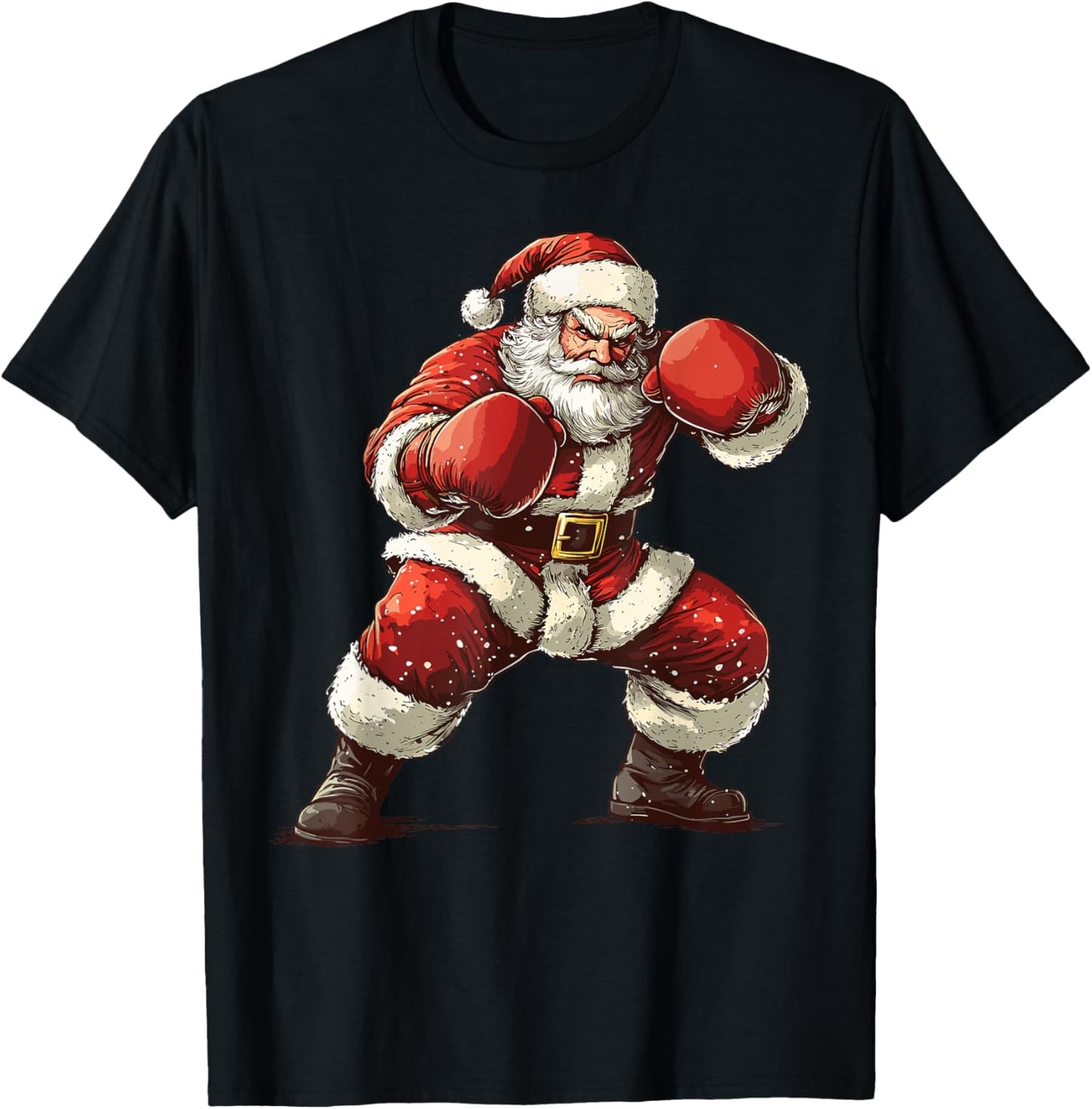Santa Boxing Xmas MMA Muay Thai Lover Boxer Christmas