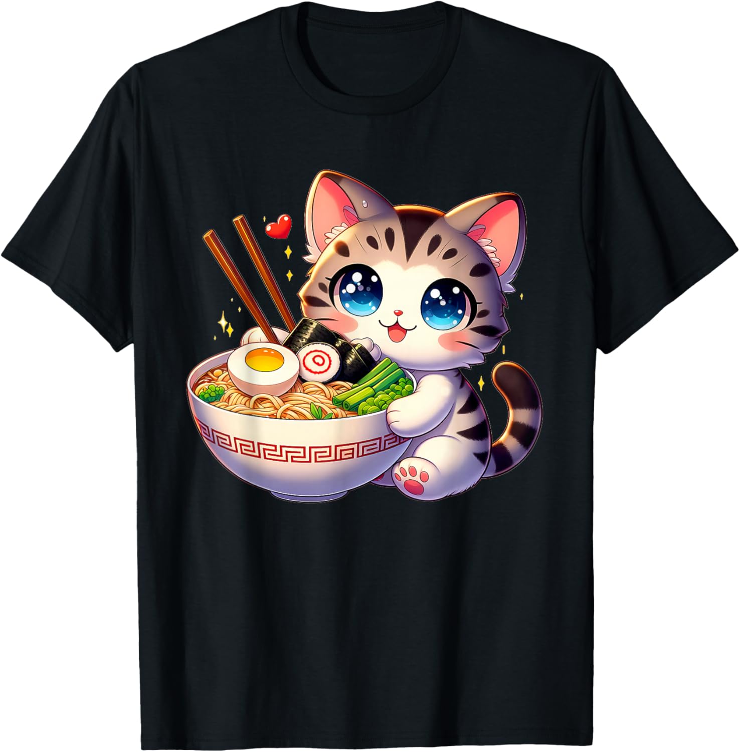 Cat Ramen Noodles Anime Kawaii Japanese Cat