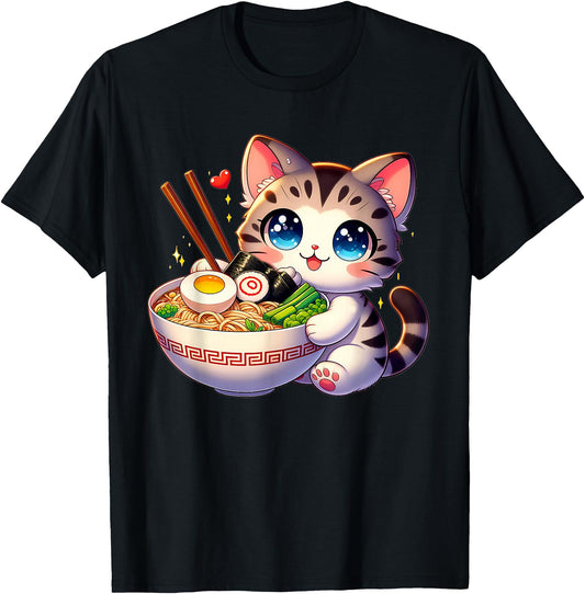 Cat Ramen Noodles Anime Kawaii Japanese Cat