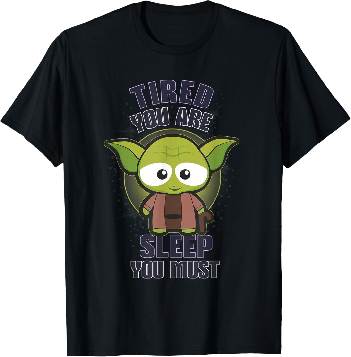 Star Wars Yoda Tired You Are Sleep You Must Chibi Cute Logo