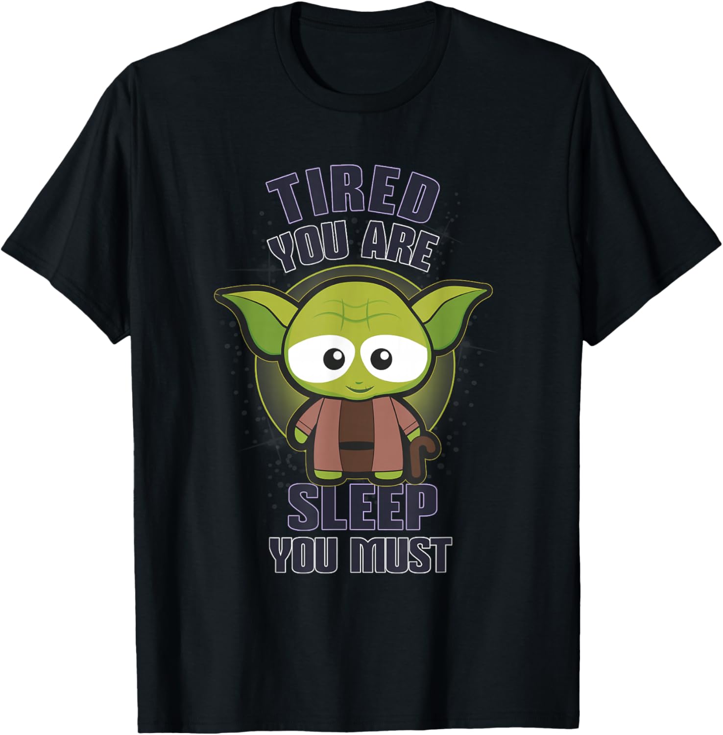 Star Wars Yoda Tired You Are Sleep You Must Chibi Cute Logo
