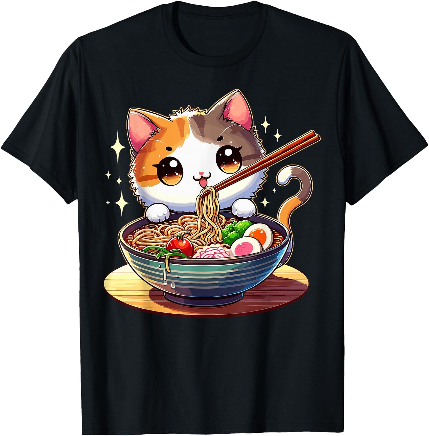 Cat Ramen Noodles Anime Kawaii Japanese Cat
