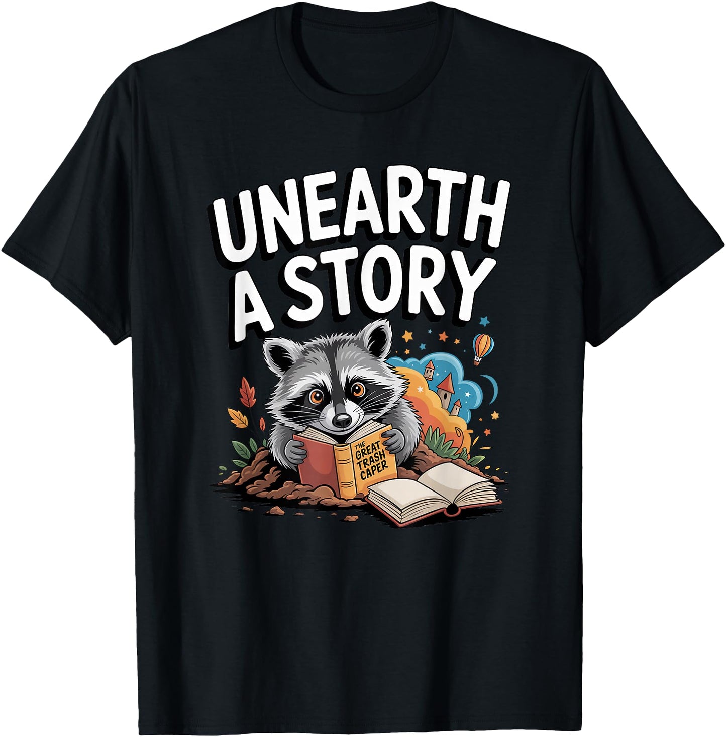 Unearth a Story Reading Raccoon