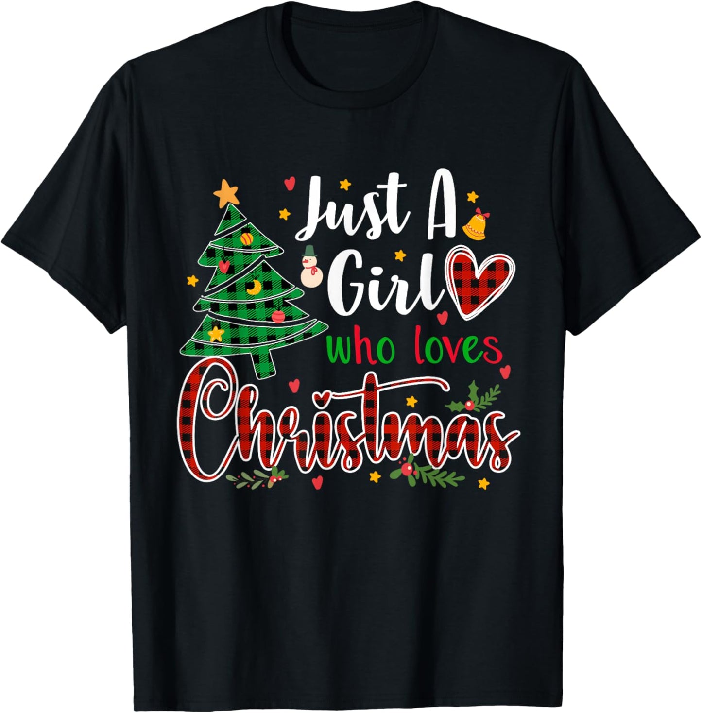 Just a Girl who Loves Christmas Funny Xmas Pajama Women Girl