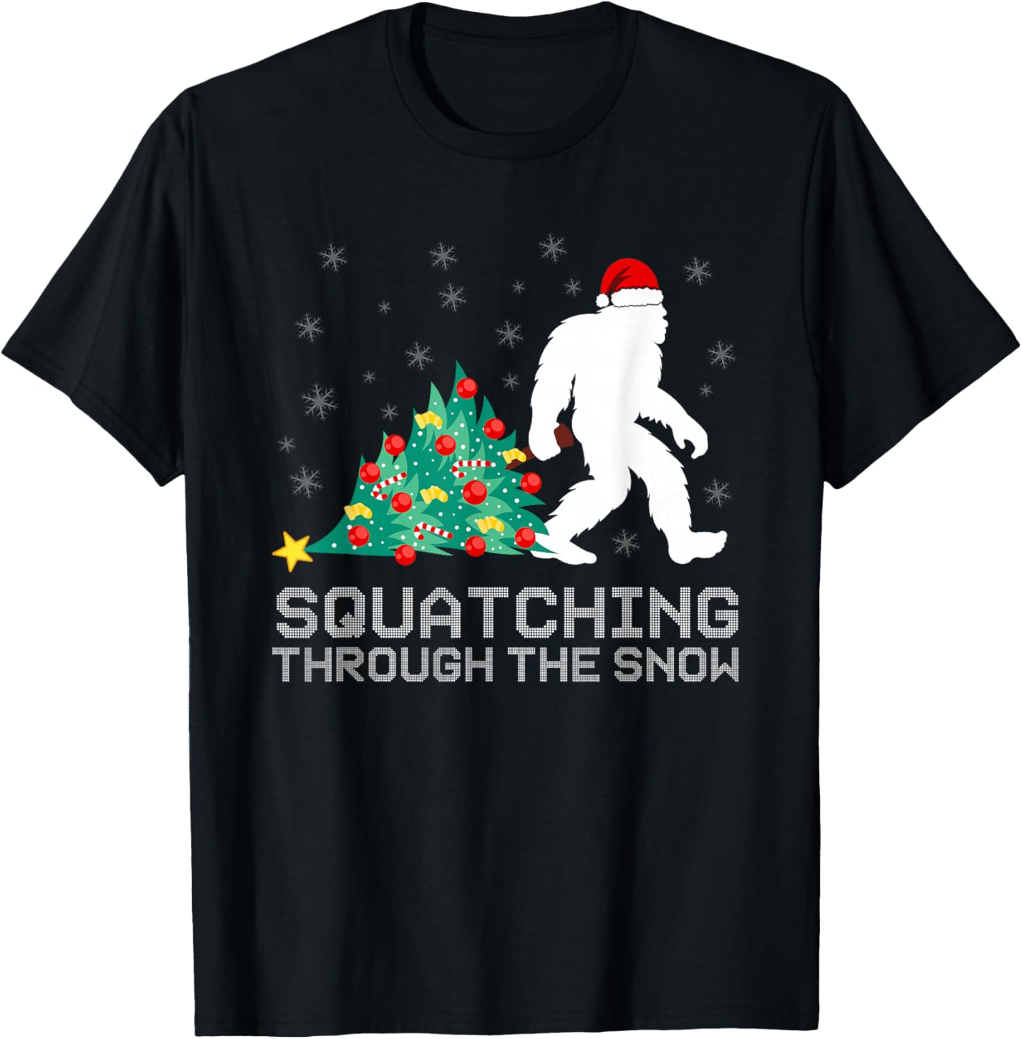 Squatching Through The Snow - Bigfoot Christmas Sasquatch