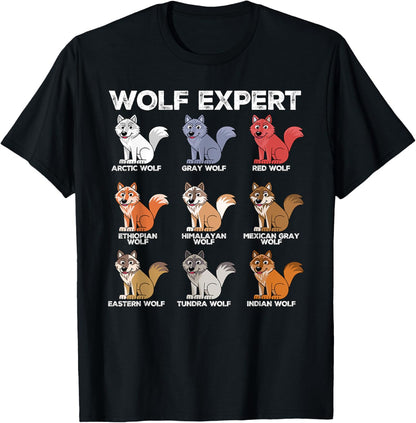 Wolf Expert Funny Cute Wolf Animals Chibi Wolf