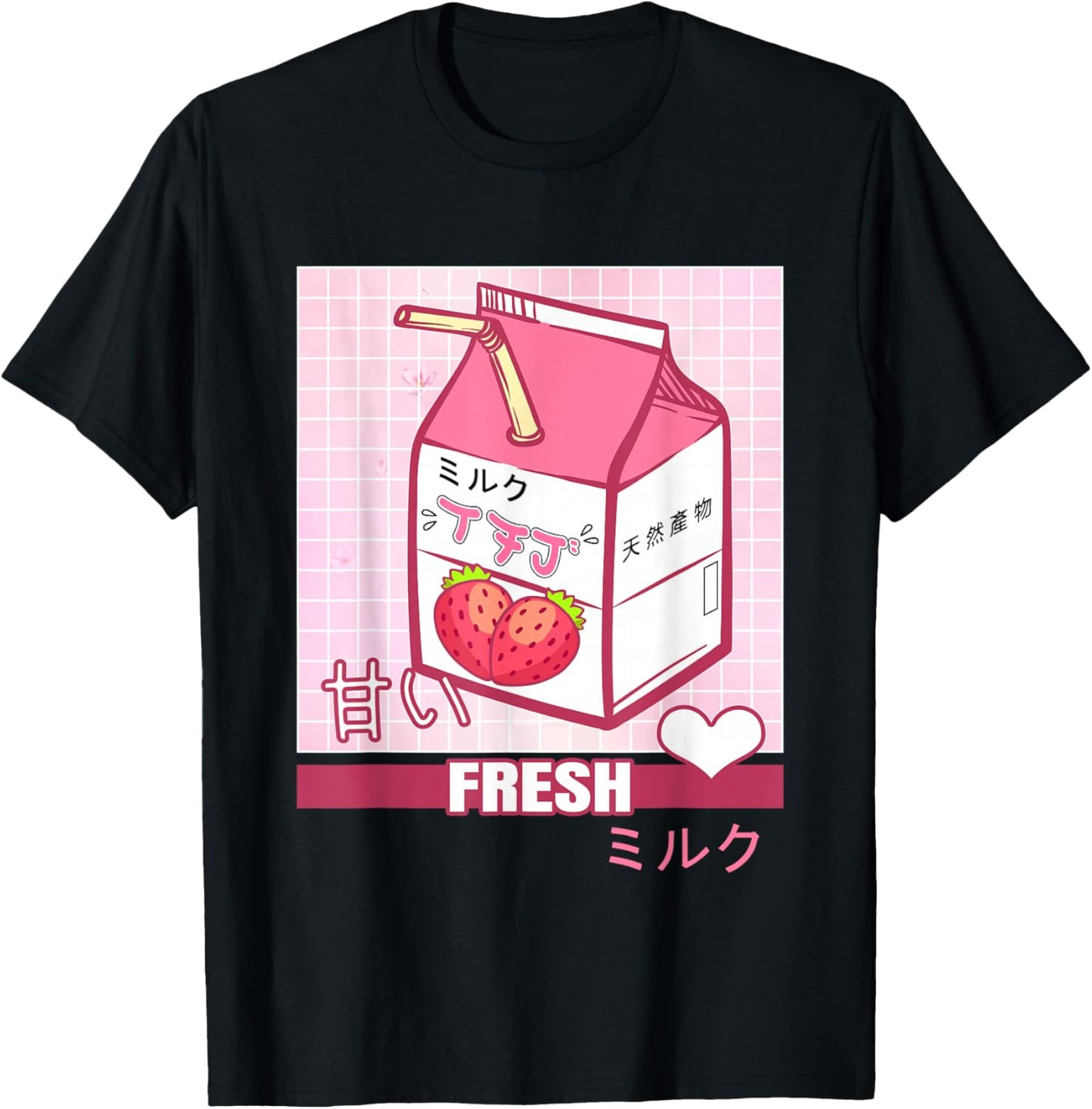 90s Japanese Otaku Gifts Anime Shirt Aesthetic Stylish Milk