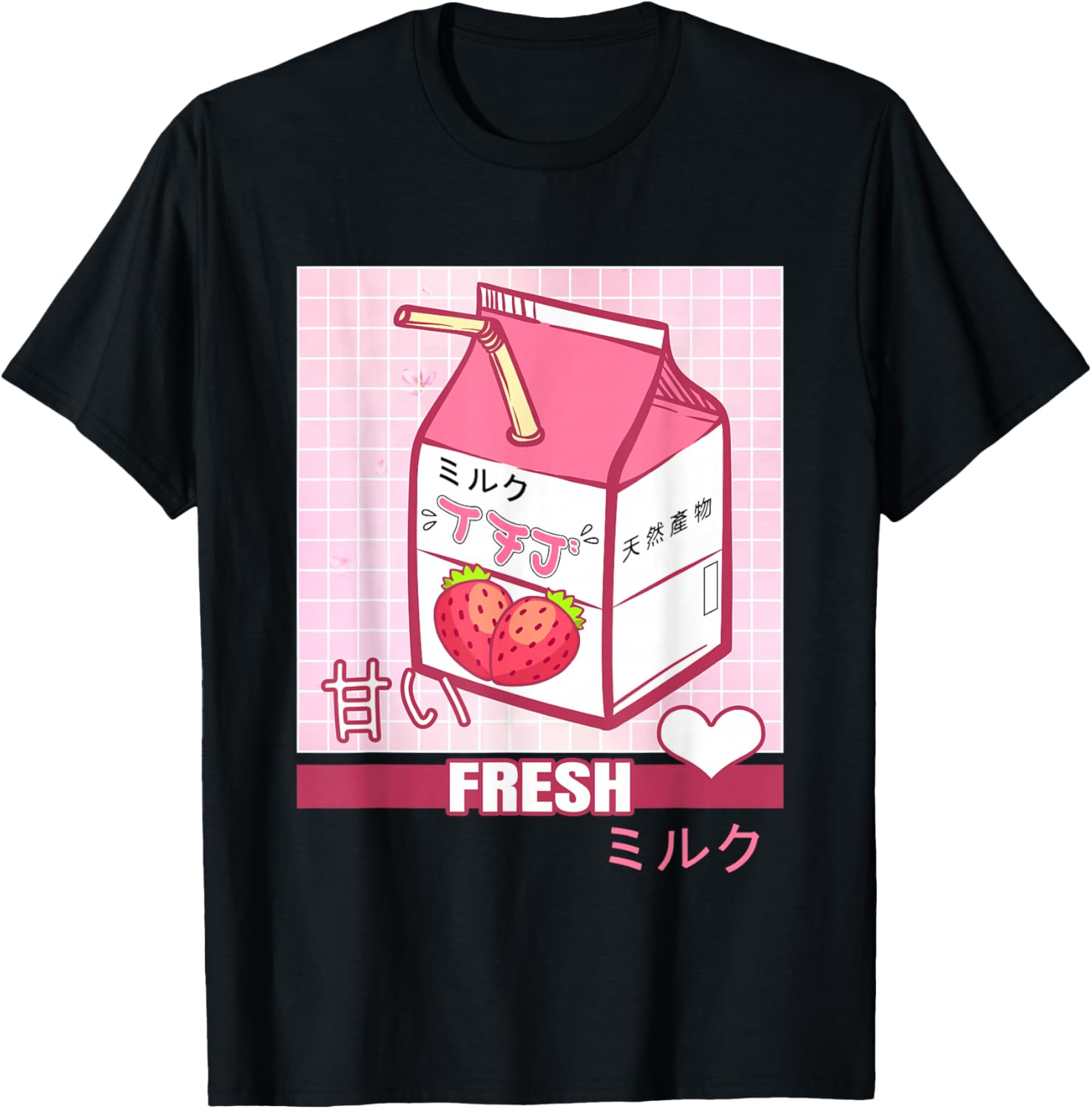 90s Japanese Otaku Gifts Anime Shirt Aesthetic Stylish Milk