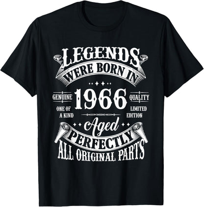 60th Birthday Shirt Vintage Born In 1966 60 Years Old B-day