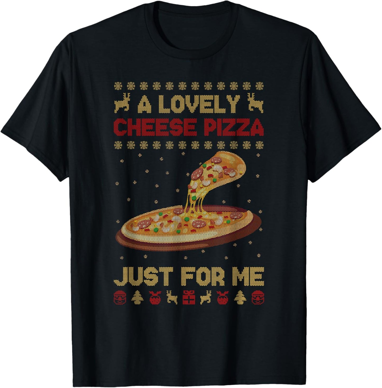 A Lovely Cheese Pizza Shirt Alone Funny Kevin X-mas Home