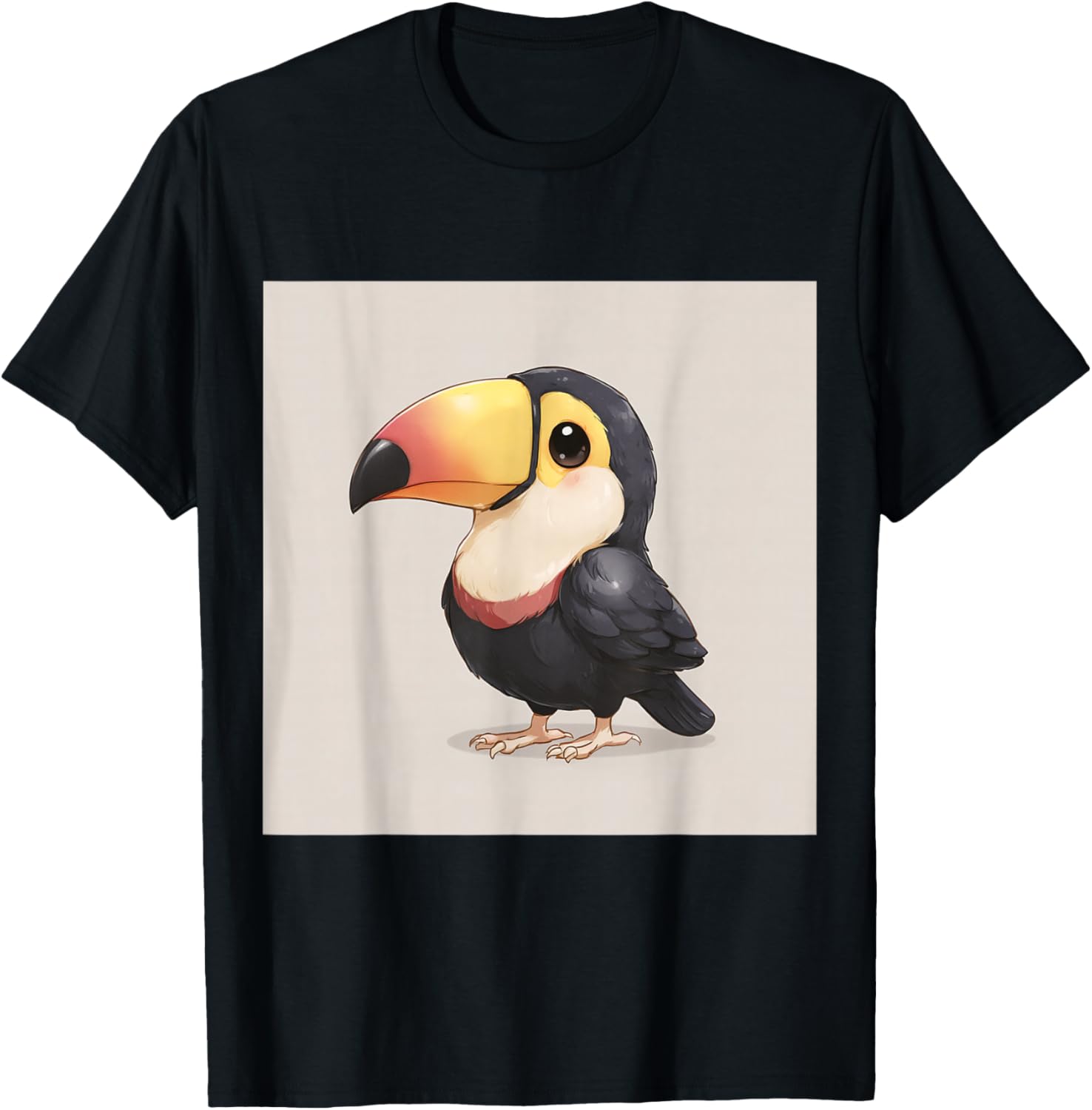 Sweet, Playful, Overly Cute Chibi Style Cute Toucan