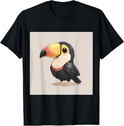 Sweet, Playful, Overly Cute Chibi Style Cute Toucan