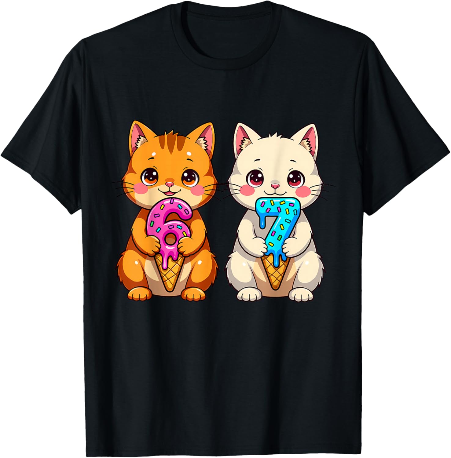 Cute Kawaii Cats Neko 67 Drip Meme Funny Six Seven
