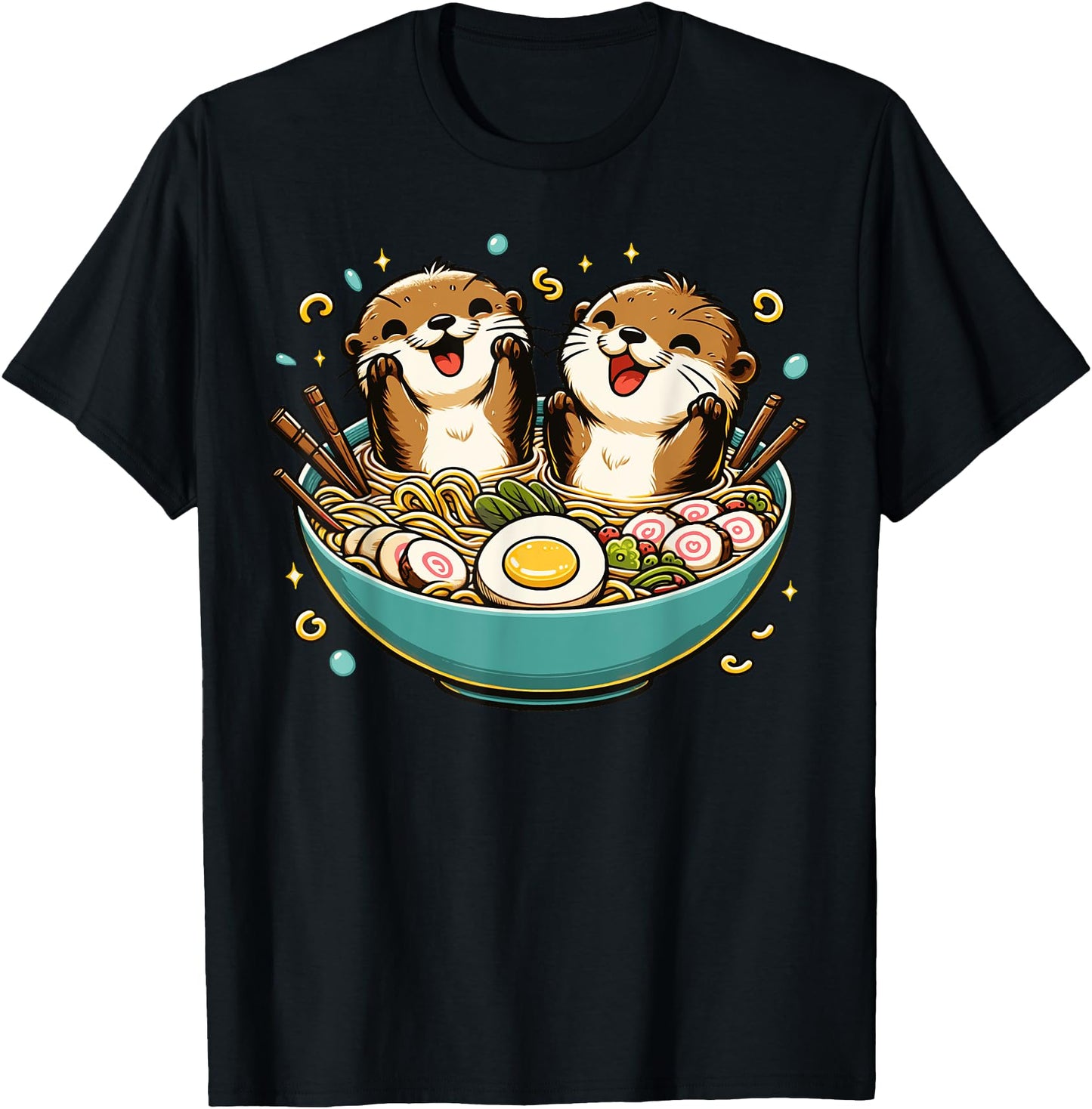 Kawaii Otter Shirt Japanese Ramen noodles soup Otter Lover