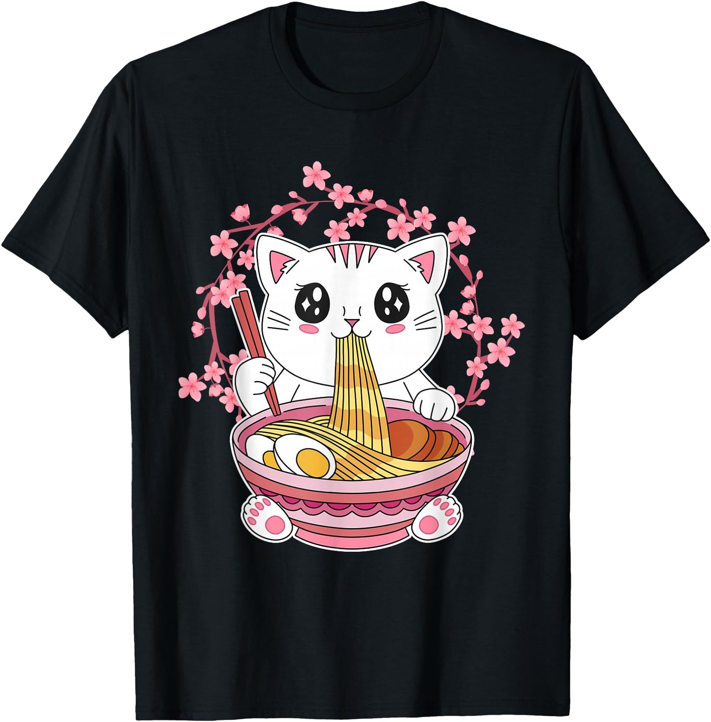Cherry Blossoms Cat Kawaii Aesthetic Japanese Sakura