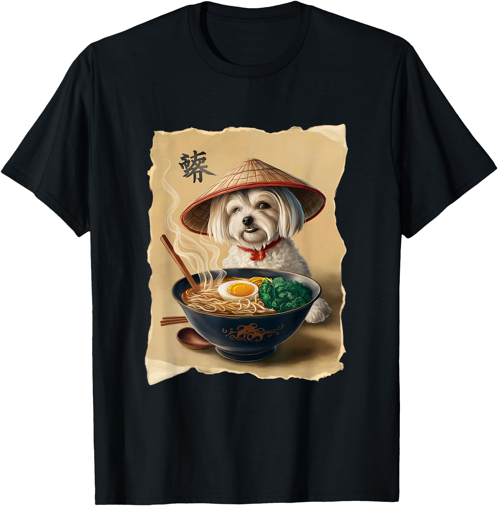 Men Woman Kawaii Eating Ramen Japanese Maltese