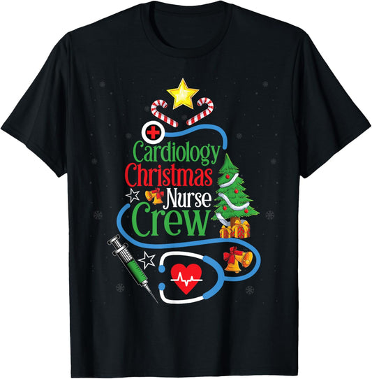 Cardiology Christmas Nurse Crew Heartbeat Cardiologist Xmas