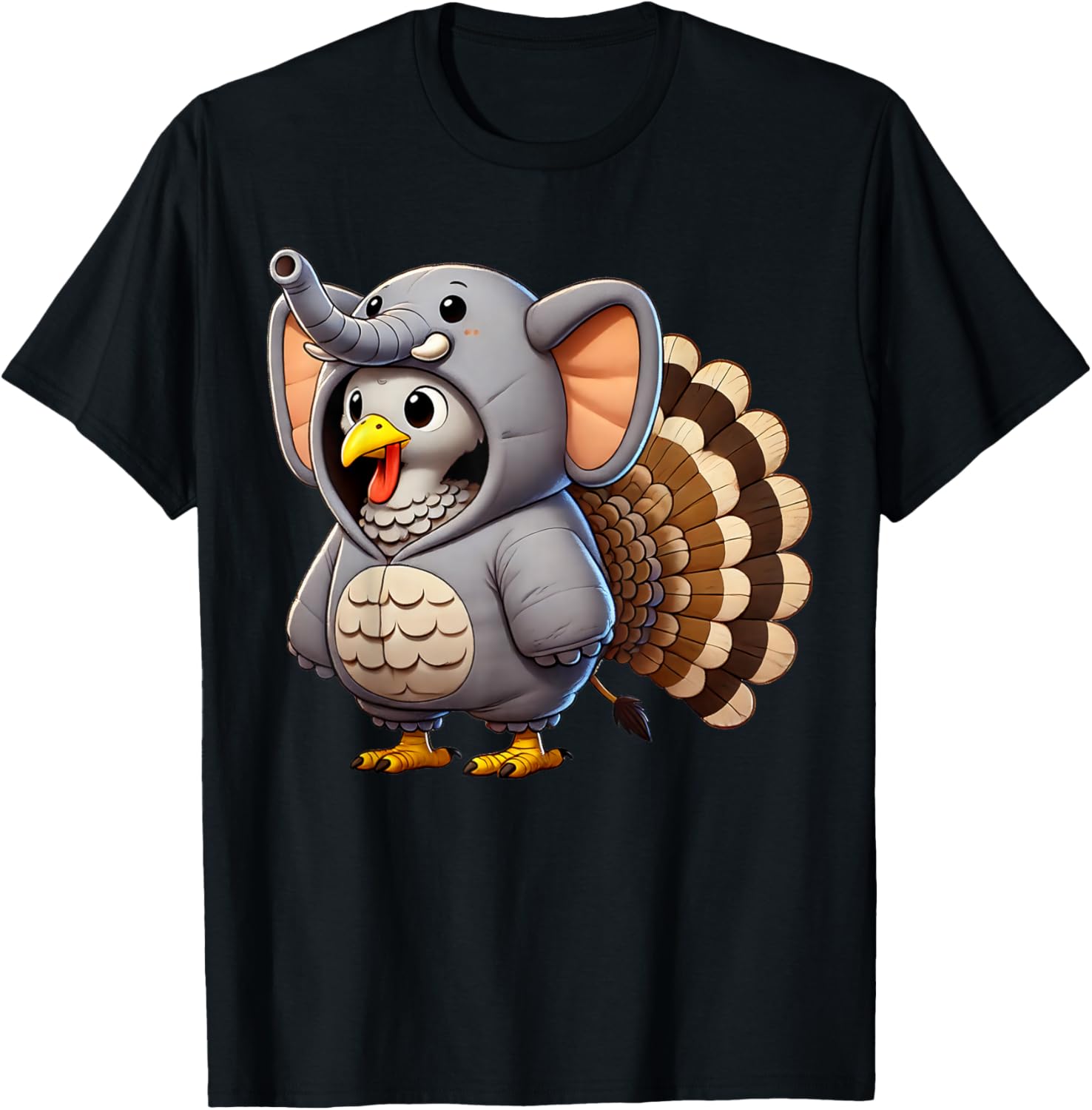 Turkey Elephant Costumed Turkey Day Funny Thanksgiving 2025