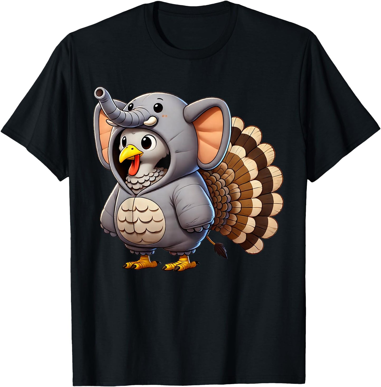 Turkey Elephant Costumed Turkey Day Funny Thanksgiving 2025