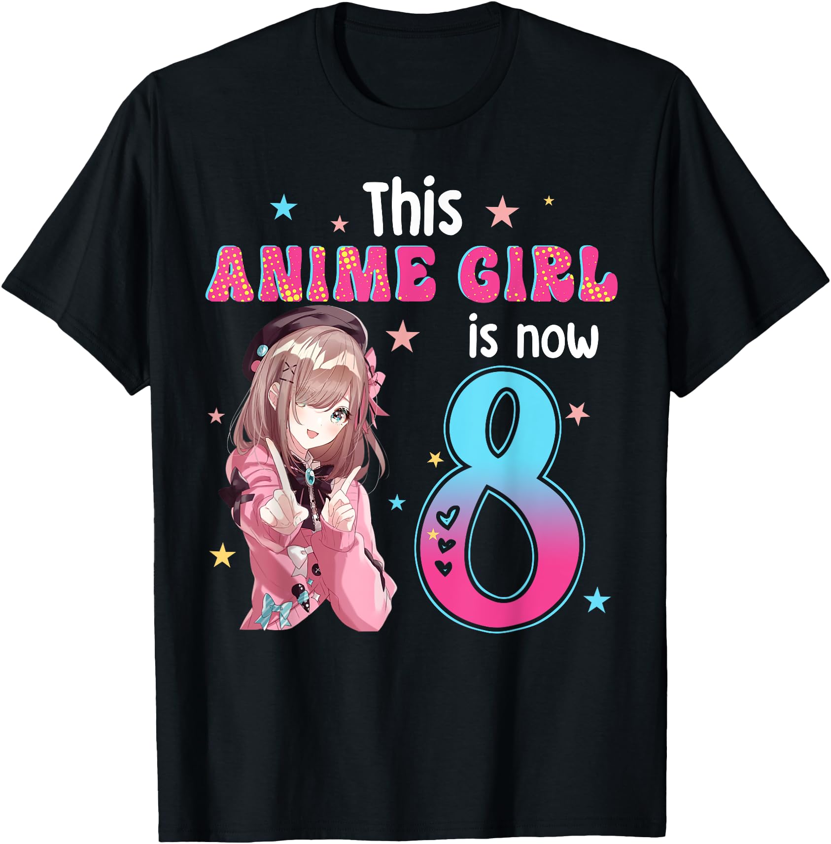 8 Years Old Girl Kawaii Gifts Anime Girl 8th Birthday