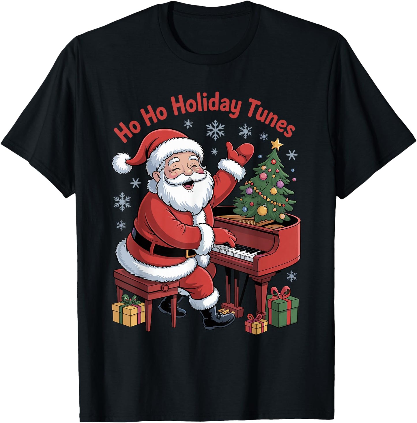 Funny Santa Playing Piano Holiday Chrismas Xmas Pajama