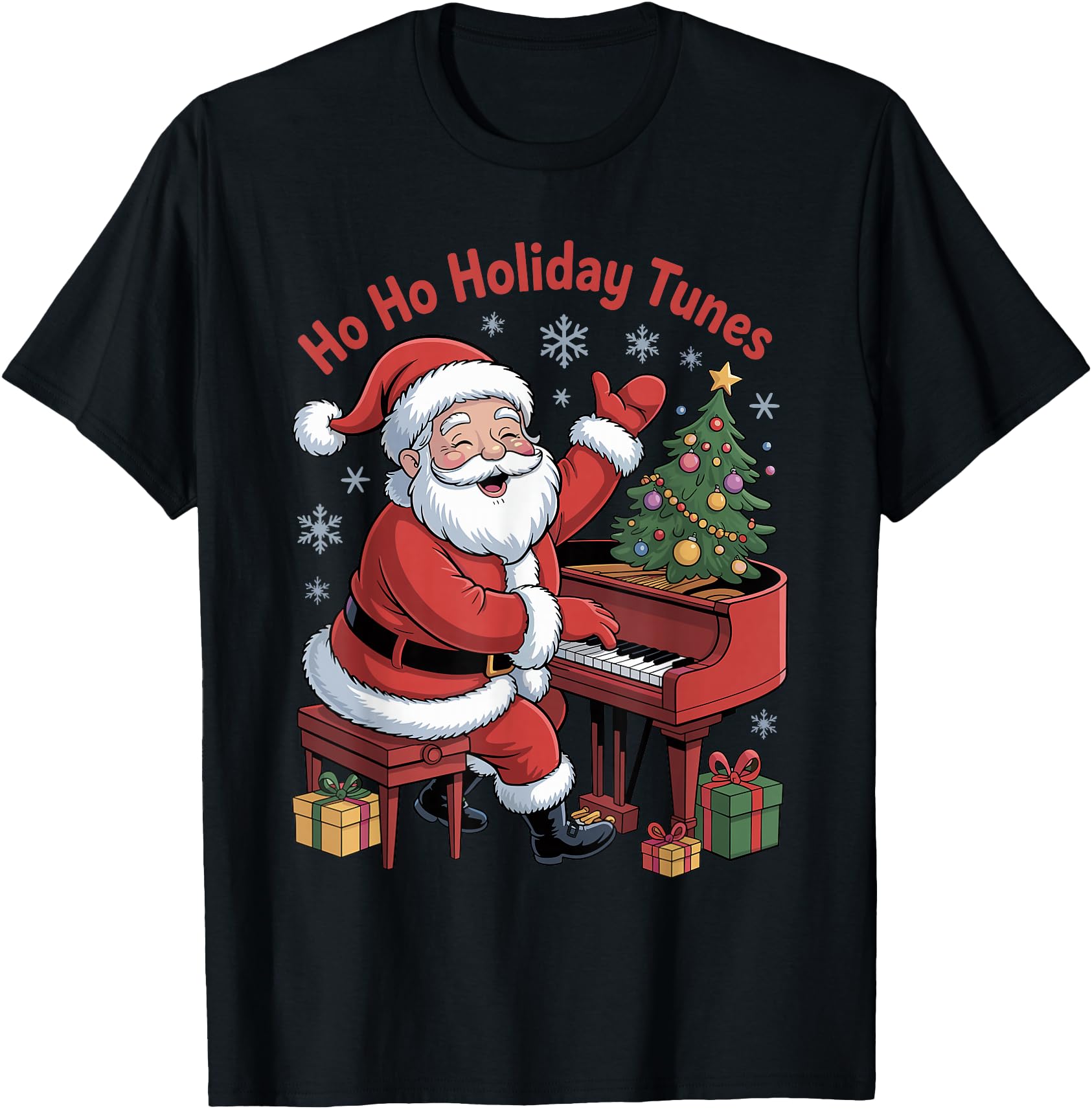 Funny Santa Playing Piano Holiday Chrismas Xmas Pajama