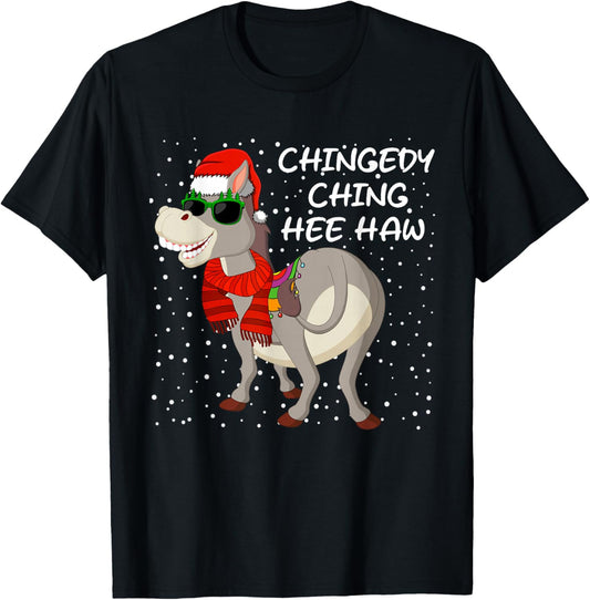 Christmas Donkey Italian Xmas Funny Donkey Lover Pajamas