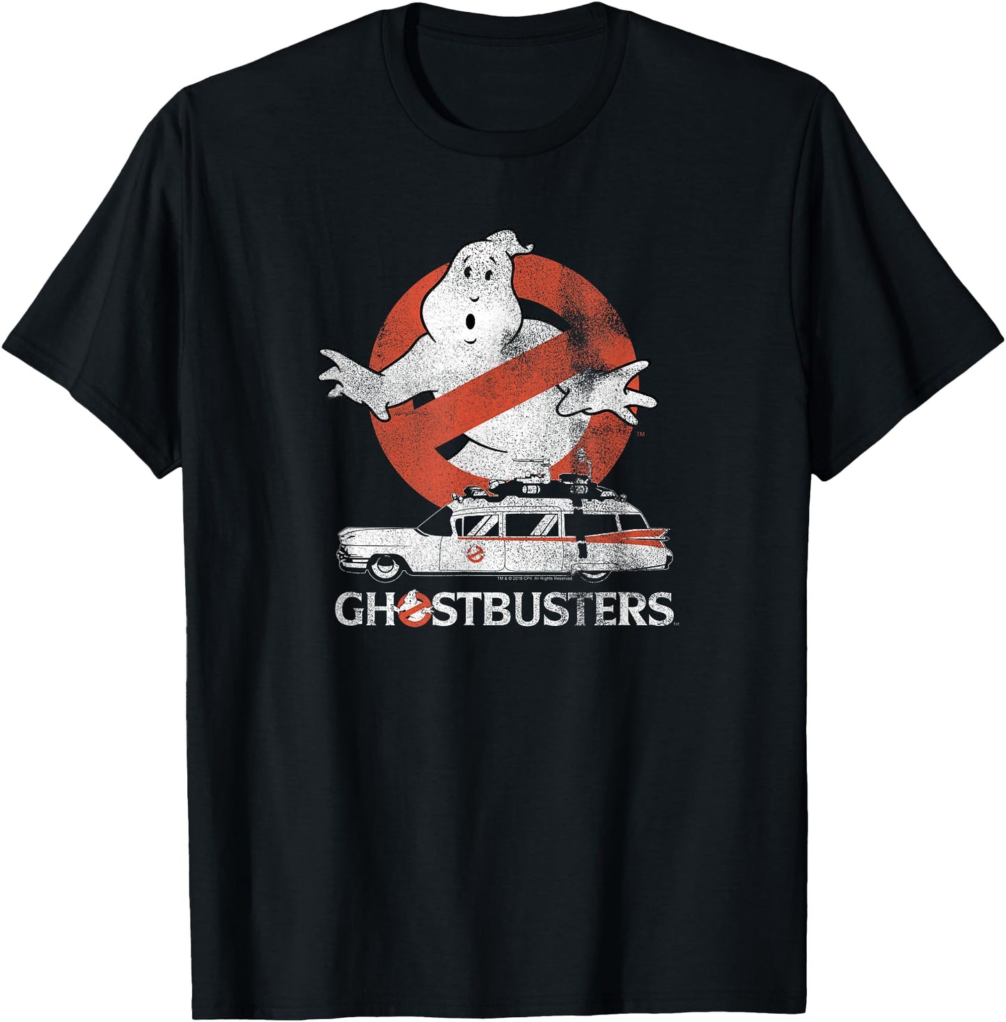 Ghostbusters No Ghost with Ectomobile Retro Movie